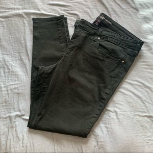 Gap forest green skinny jeans